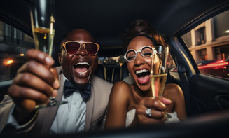Chauffeur service for anniversary dinner in Parker, CO